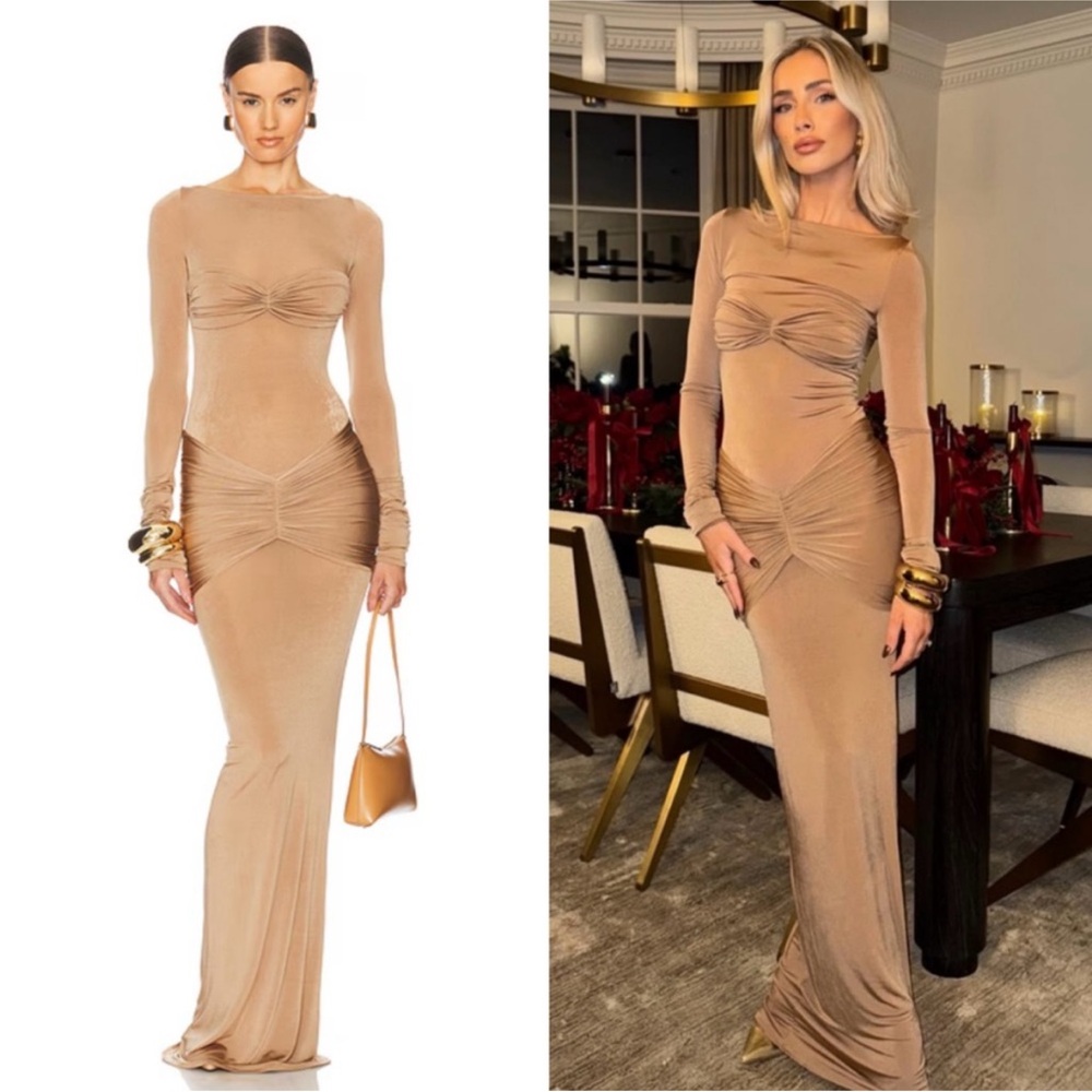 NEW NWT Helsa Josephine Dress in Truffle